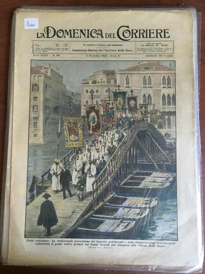La Domenica del Corriere Anno XXIV n° 49 - 4 Dicembre 1932 - E21037 - copertina