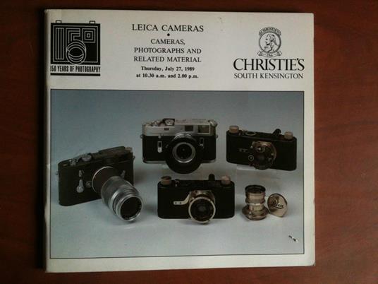 Auction catalogue Christie's Leica Cameras - London 1989 - copertina
