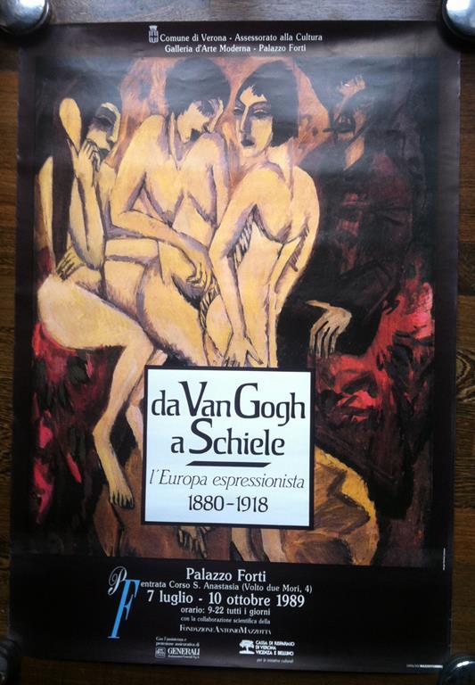 Poster della mostra Da VanGogh a Schiele Pal Forti Verona 1989 - P2 - copertina