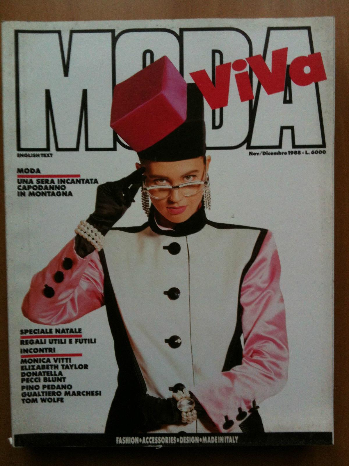 Moda Viva Anno Iii N°23 Novembre/Dicembre 1988 English Text