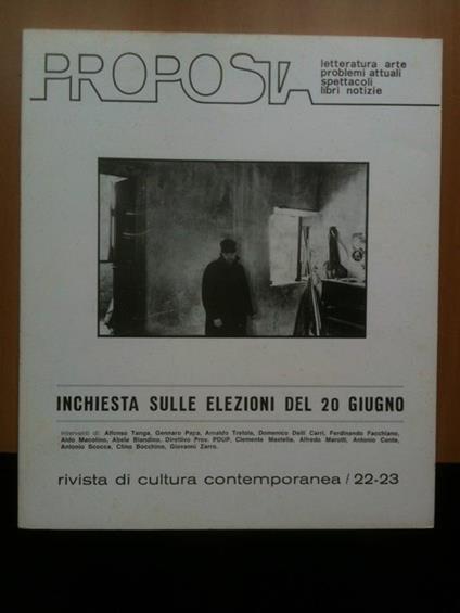 Proposta N° 22/23 Anno V Novembre 1975 Febbraio 1976 - copertina