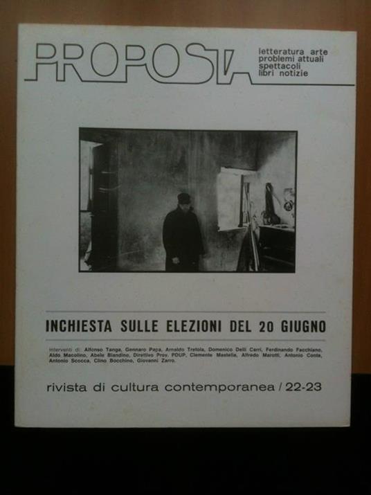 Proposta N° 22/23 Anno V Novembre 1975 Febbraio 1976 - copertina
