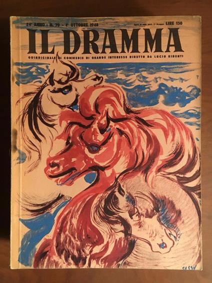 Il dramma n° 70 Anno 24° - 1 Ottobre 1948 - E23034 - copertina