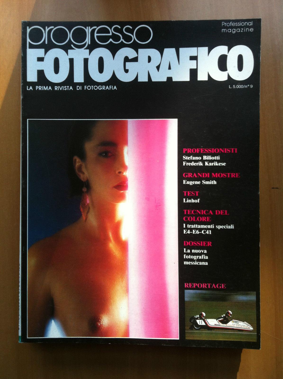 Il Progresso Fotografico n° 9 Settembre 1986 Cover: Stefano Biliotti E18758