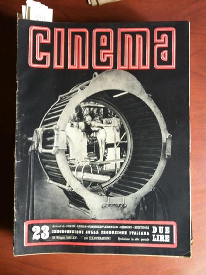 Cinema N° 23 10 Giugno 1937 E12583 - copertina