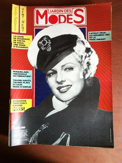 Jardin des Modes n° 61 Mars 1983 E13288 - copertina