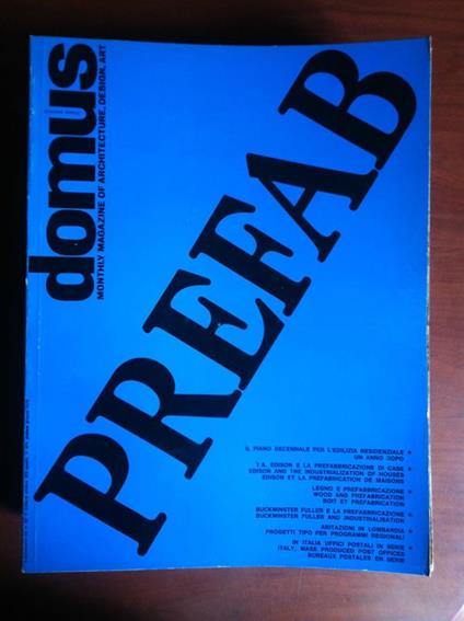 Domus Prefab 3 Speciale Domus E18076 - copertina