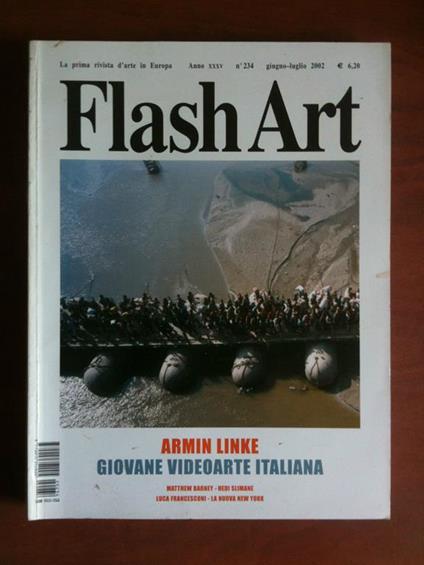 Flash Art n° 234 Giugno-Luglio 2002 cover Armin Linke - copertina