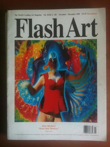 Flash Art n° 203 November/December 1998 Cover John Maybury - copertina