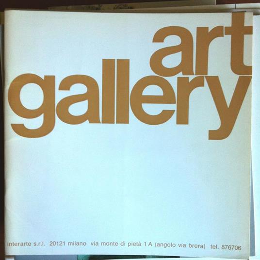 Catalogo della mostra di Ferruccio Bolognesi Art Gallery Milano 1977 - E10521 - copertina