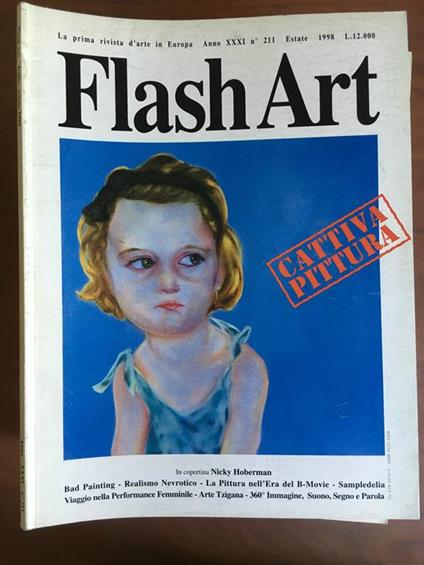 Flash Art n° 211 Estate 1998 Cover: Nicky Hoberman E21159 - copertina