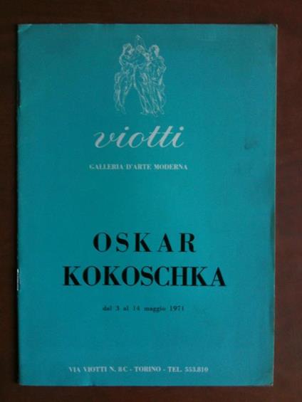 Catalogo della mostra di Oskar Kokoschka Galleria Viotti Torino 1971 - copertina