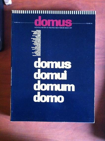 Domus n° 744 Dicembre 1992 Fondata da Gio Ponti 1928 Cover: Ott+Stein E9781 - copertina