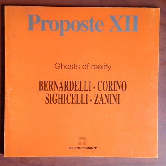 Catalogo della mostra Bernardelli Corino Sighicelli Zanini Torino 1997 - E11757 - copertina