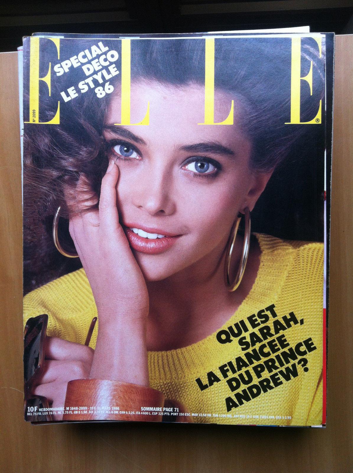 Elle France N° 2099 Mars 1986 Couverture Marilee E14291