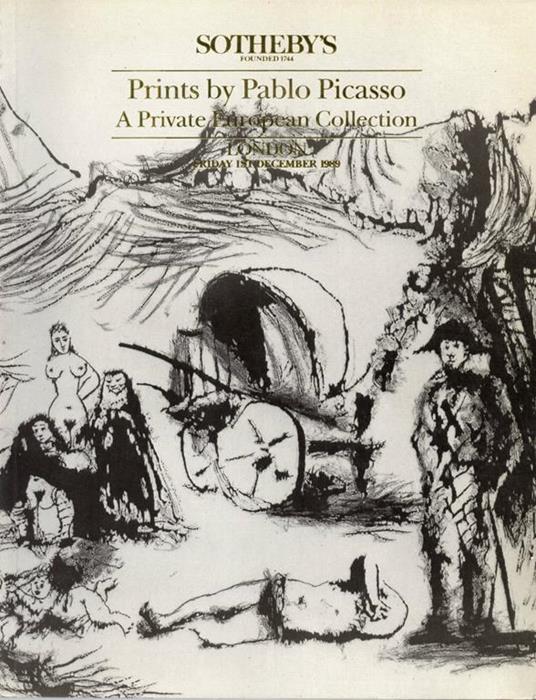 Sotheby's Prints by Pablo Picasso 1989 - copertina