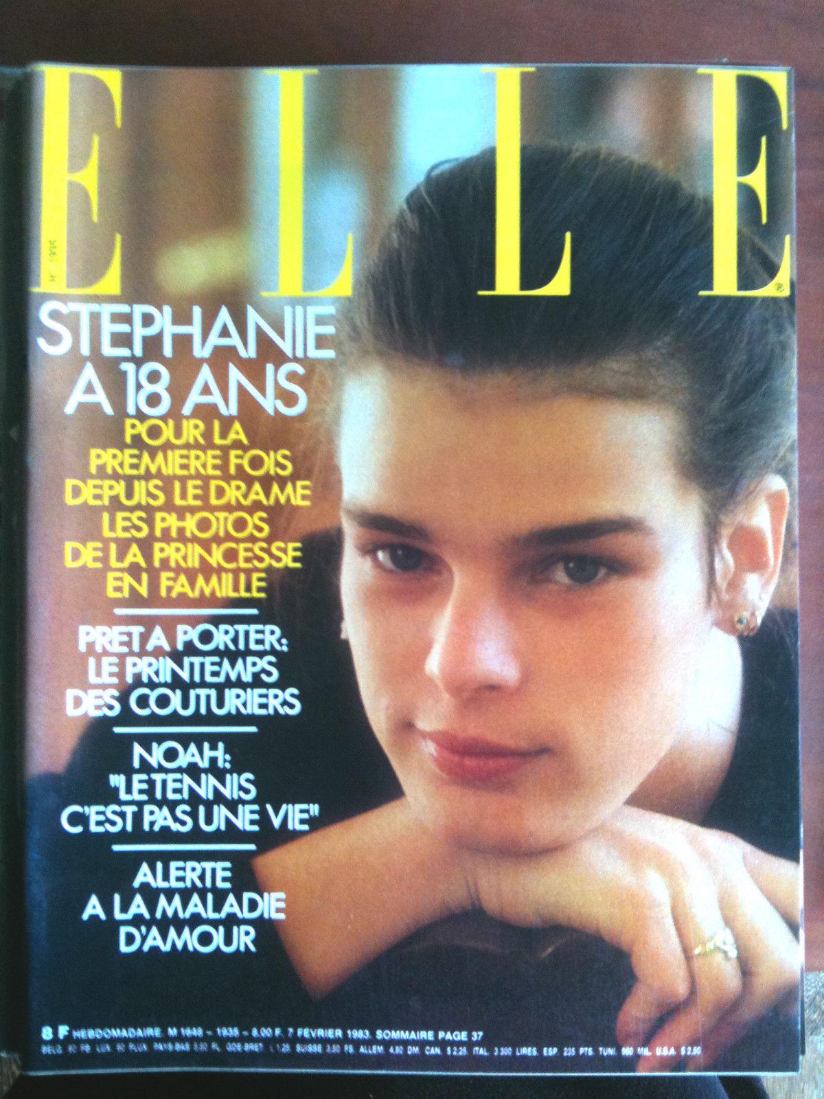 Elle N° 1935 Féverier 1983 Couverture: Stephanie De Monaco