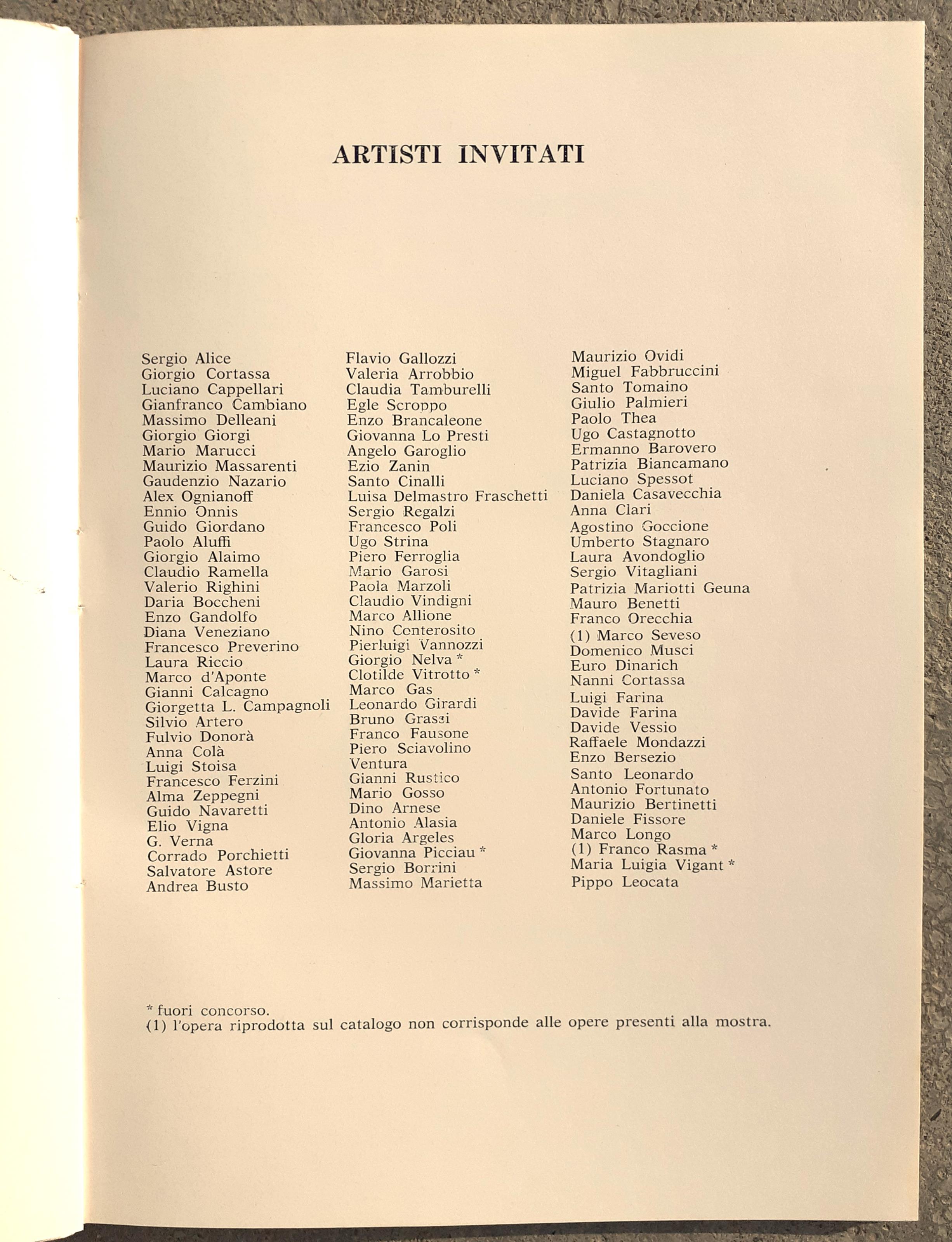 30ª mostra d'arte contemporanea / XXX mostra d'arte contemporanea