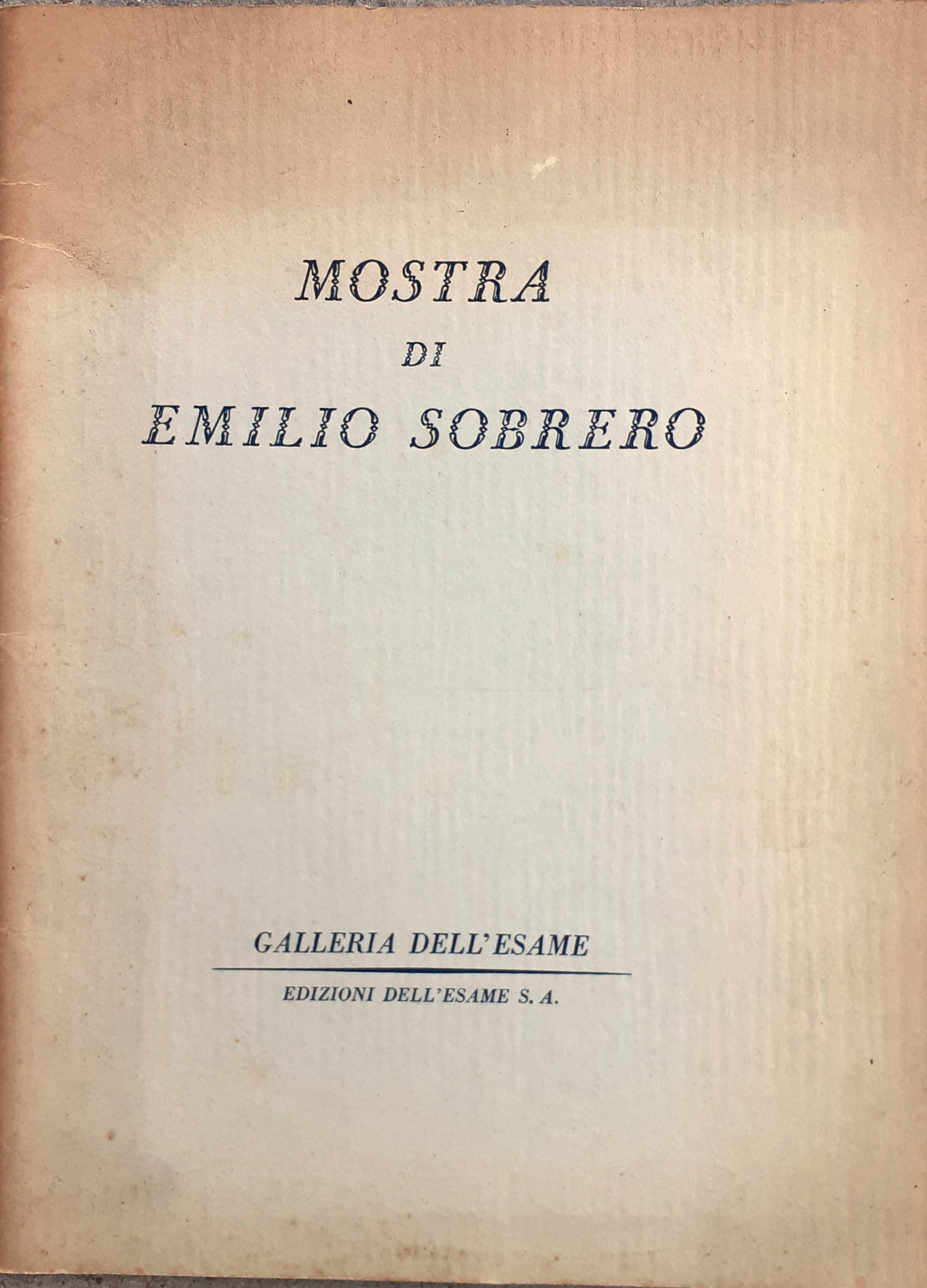 Mostra di Emilio Sobrero