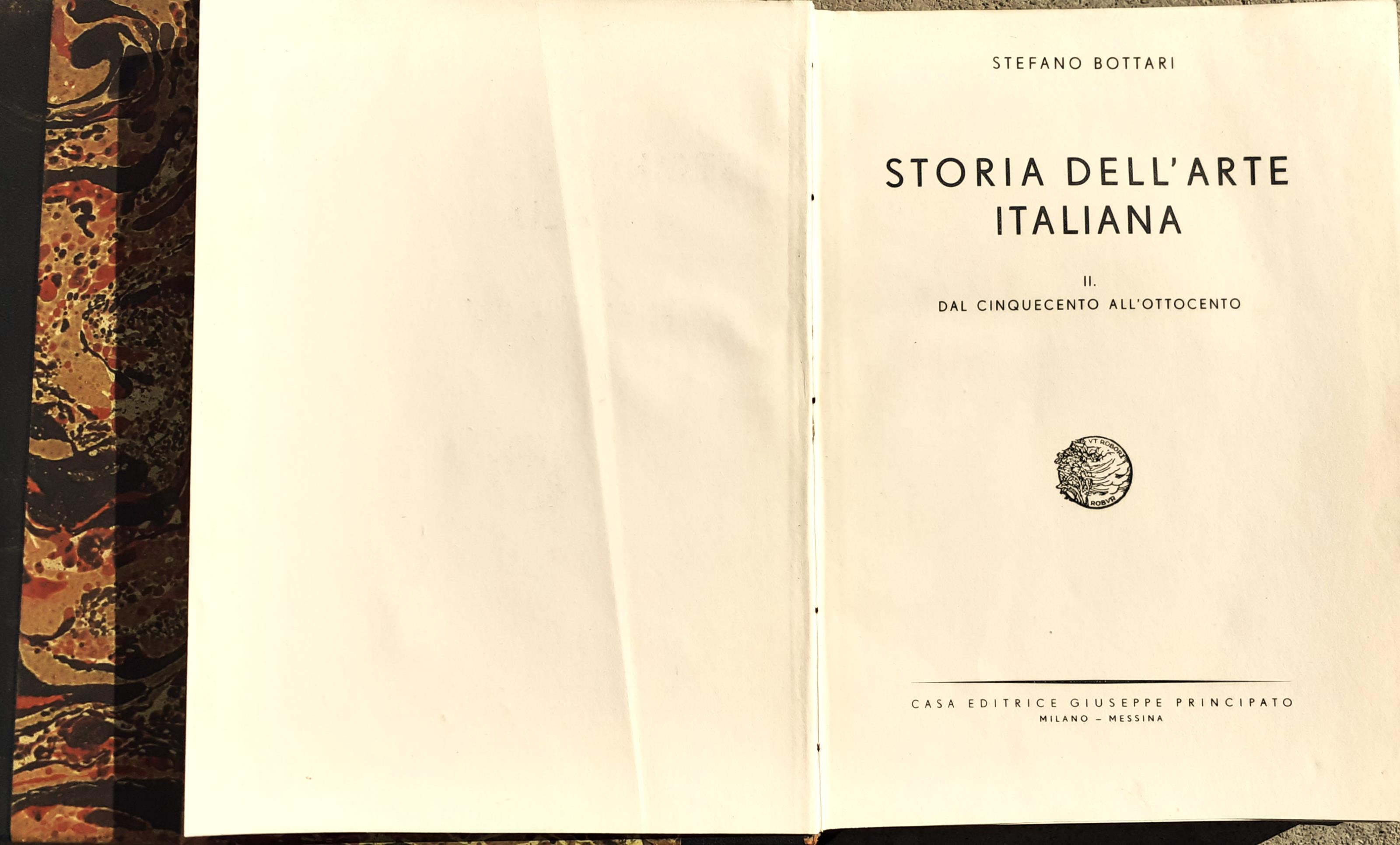 Storia dell'Arte Italiana. (vol. I: Dall'Antichità al Quattrocento", vol. II: "Dal Cinquecento all'Ottocento")"