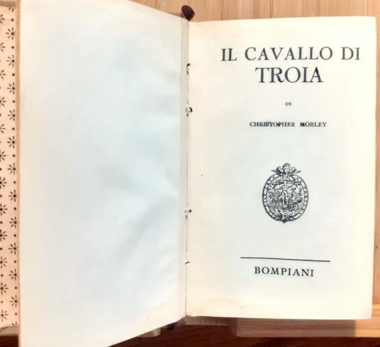 Il Cavallo di Troia - Christopher Morley - copertina