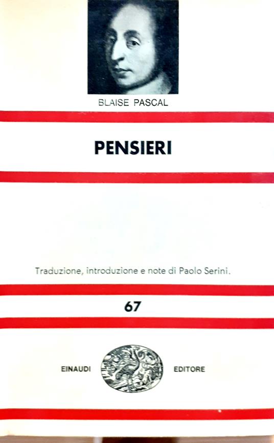 Pensieri - Blaise Pascal - copertina