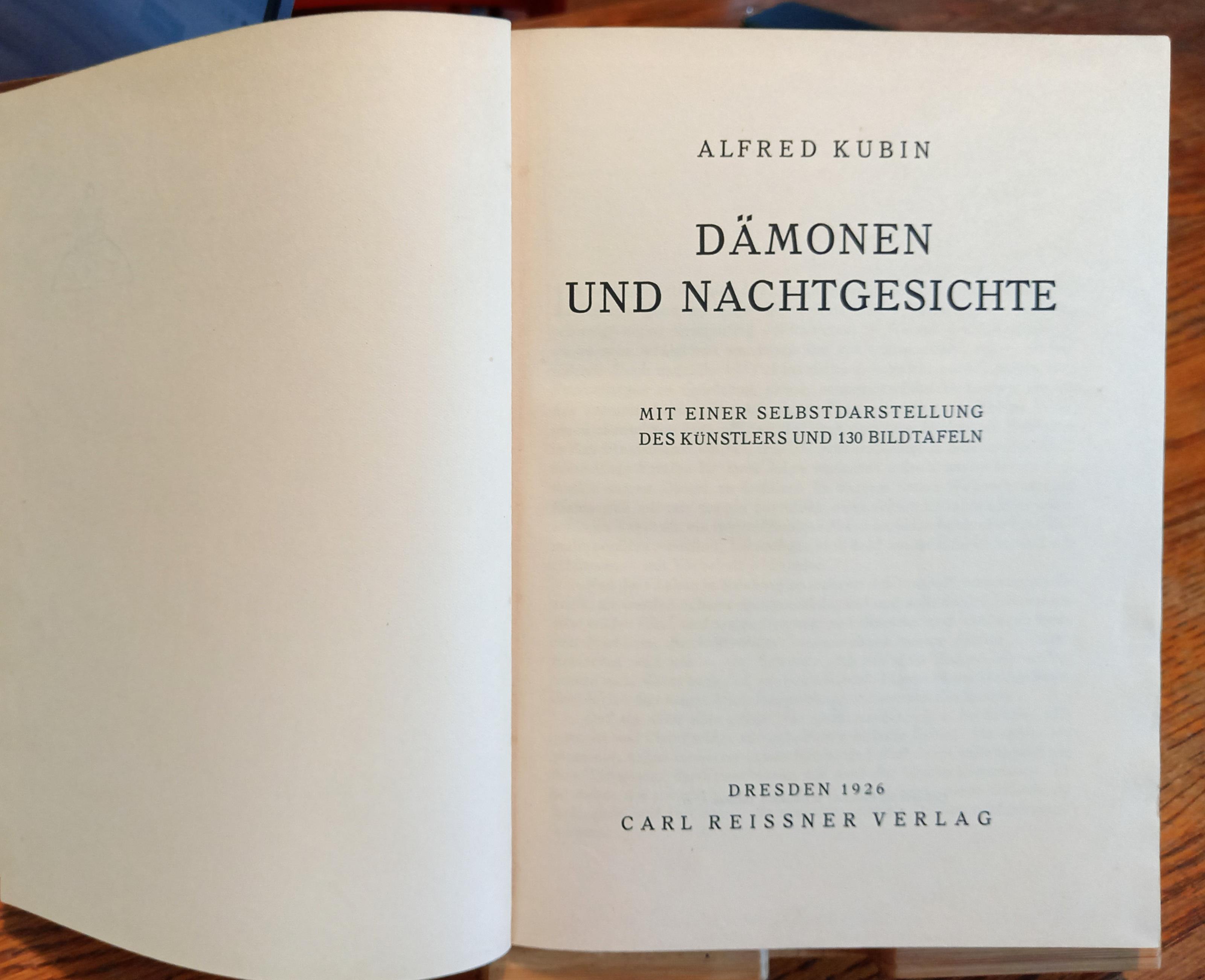 Dämonen und Nachtgesischte. Mit einer Selbstdarstellung des Künstlers und 130 Bildtafeln