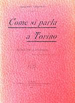 Come si parla a Torino. Impressioni e scandagli