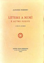 Létere a Mimì e autre poesìe
