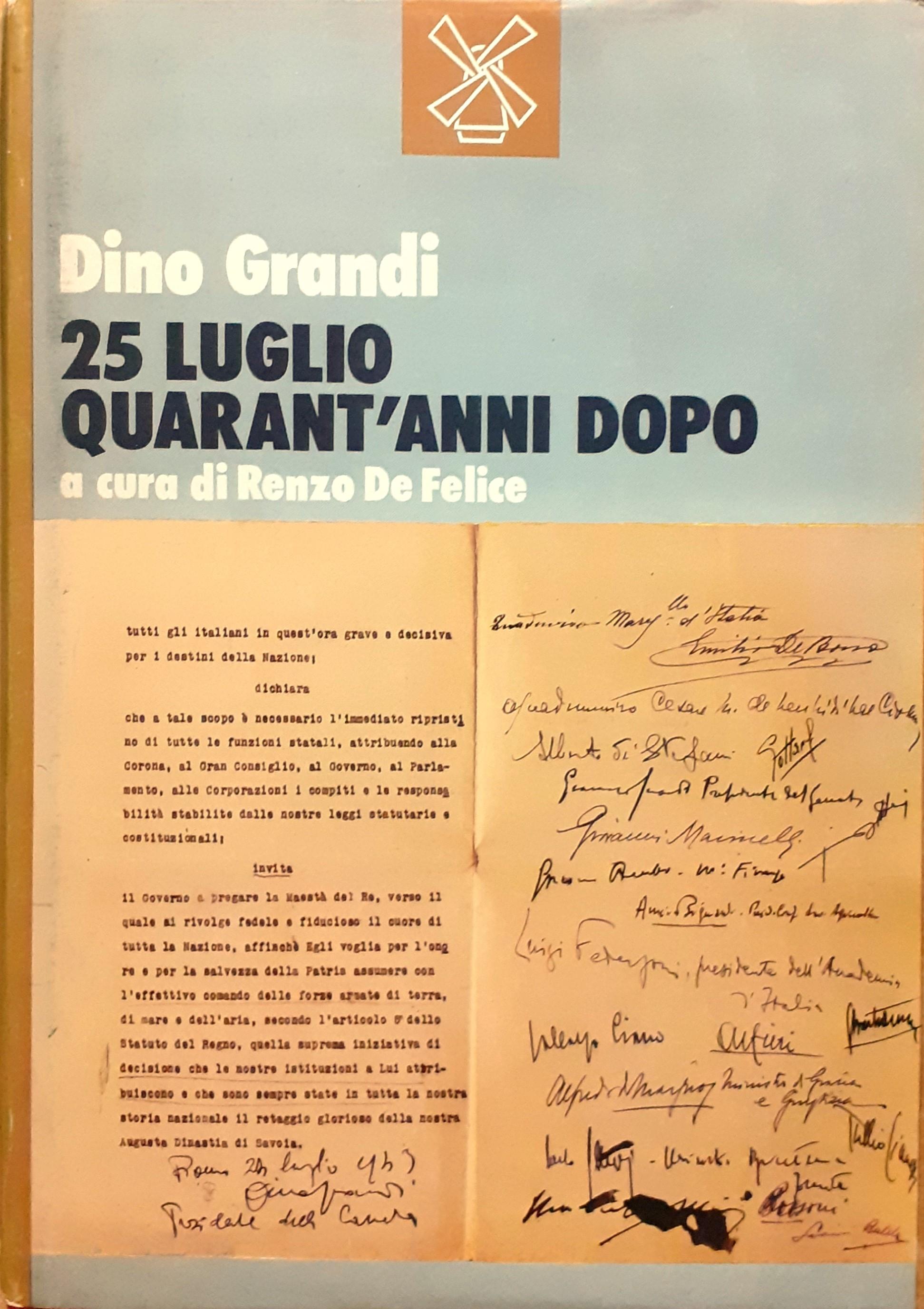 25 luglio. Quarant'anni dopo