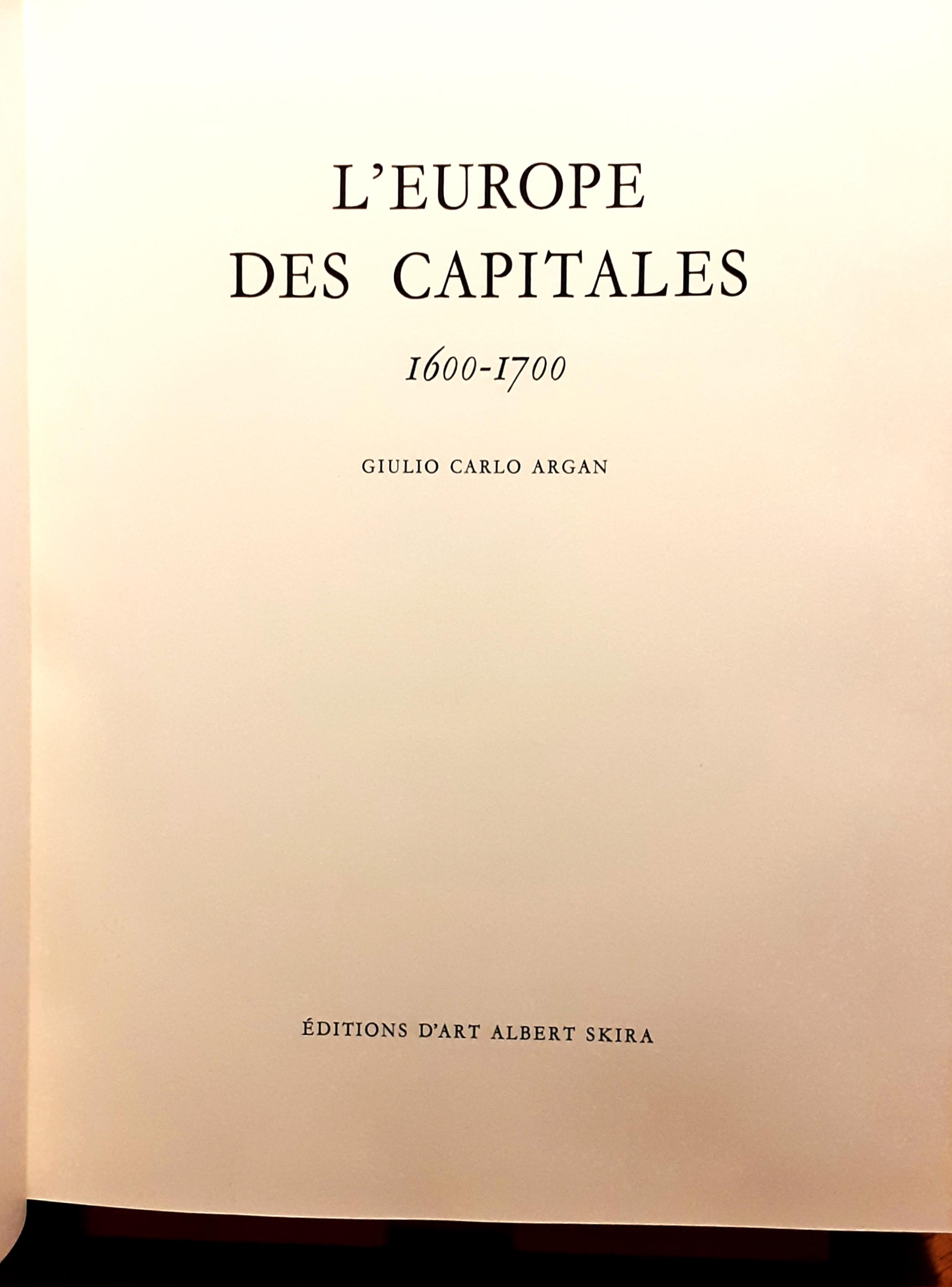 L' Europe des capitales. 1600-1700
