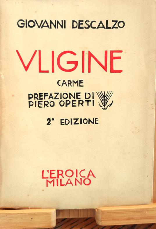Uligine. Carme - Giovanni Descalzo - copertina