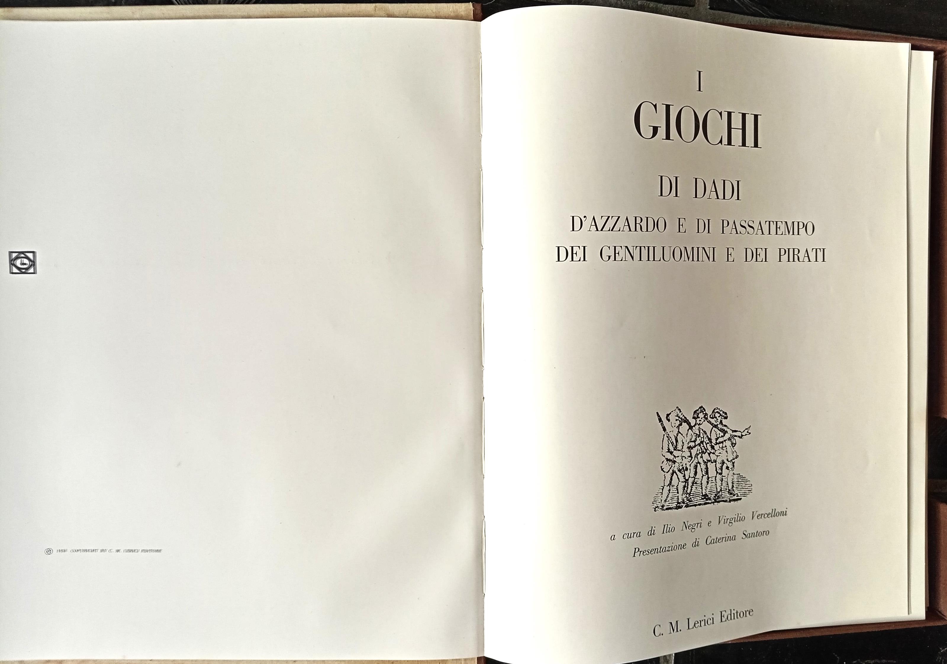 I giochi di dadi d'azzardo e di passatempo dei gentiluomini e dei pirati