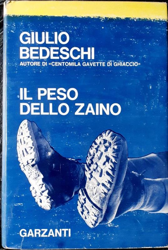 Il peso dello zaino - Giulio Bedeschi - copertina