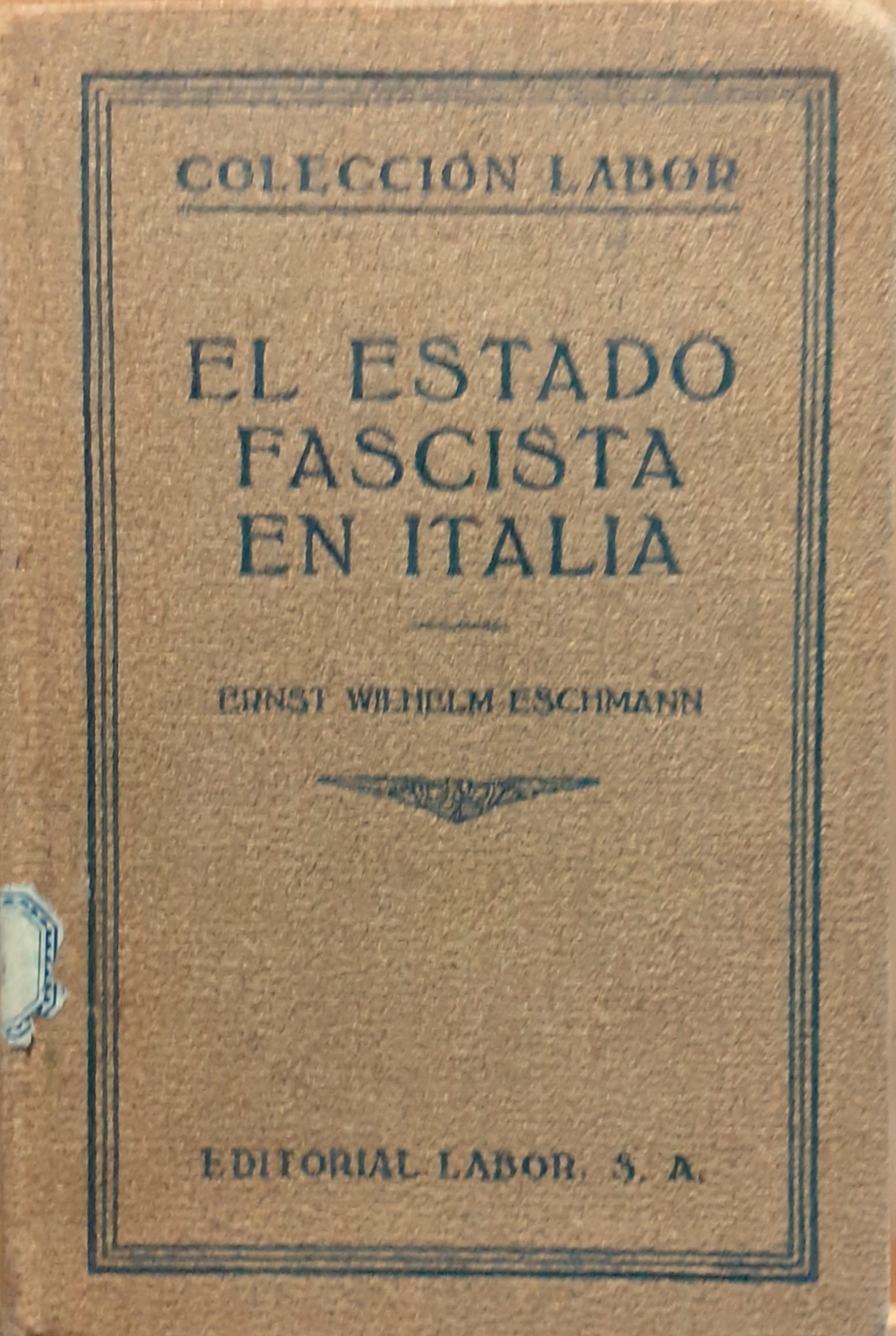 El estado fascista en Italia