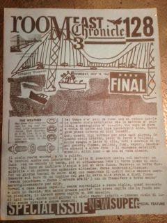 Room East 128 Chronicle. Thursday, Juli 19, 1962. Final - copertina