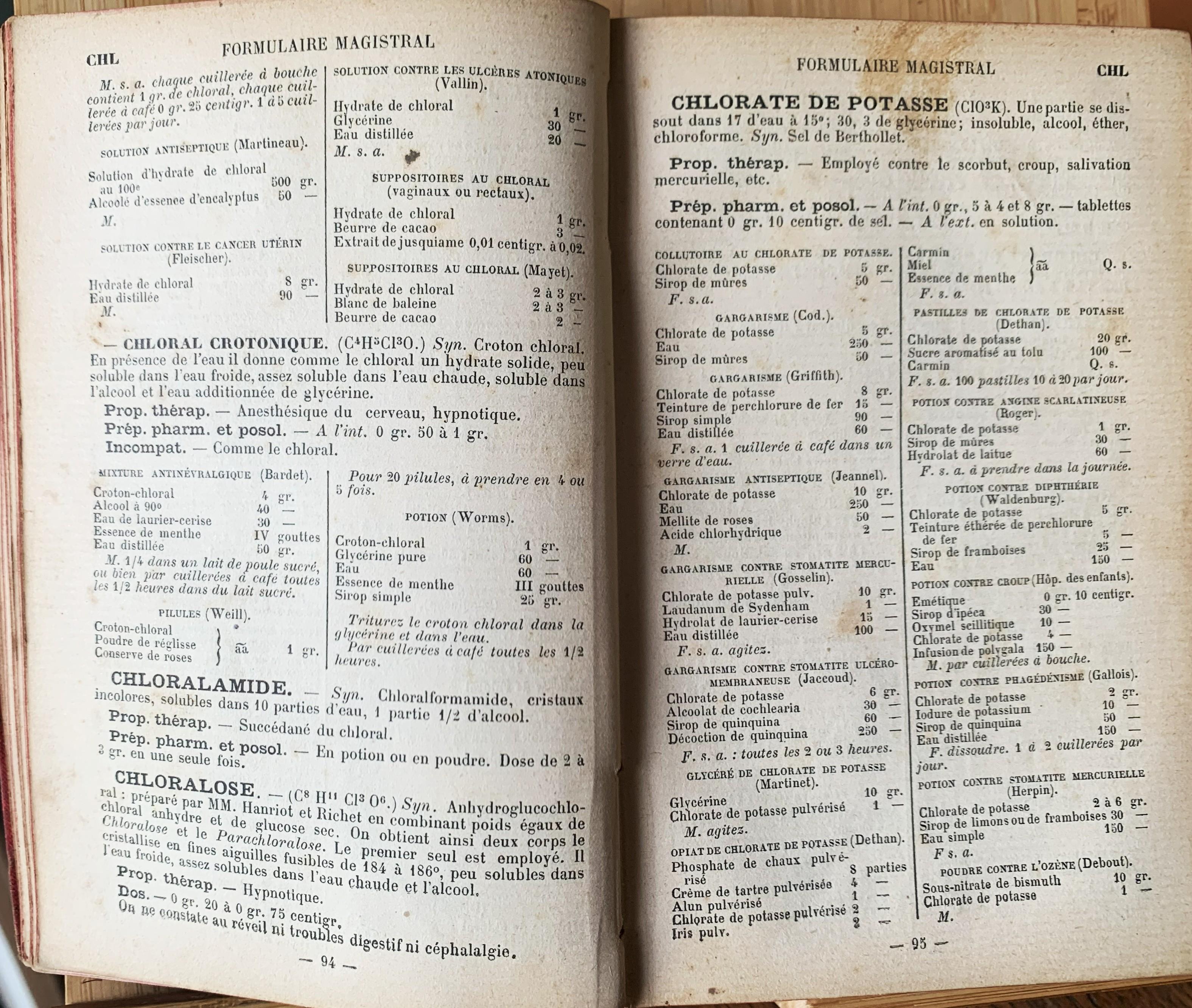 Formulaire pratique de Thérapeutique et de Pharmacologie