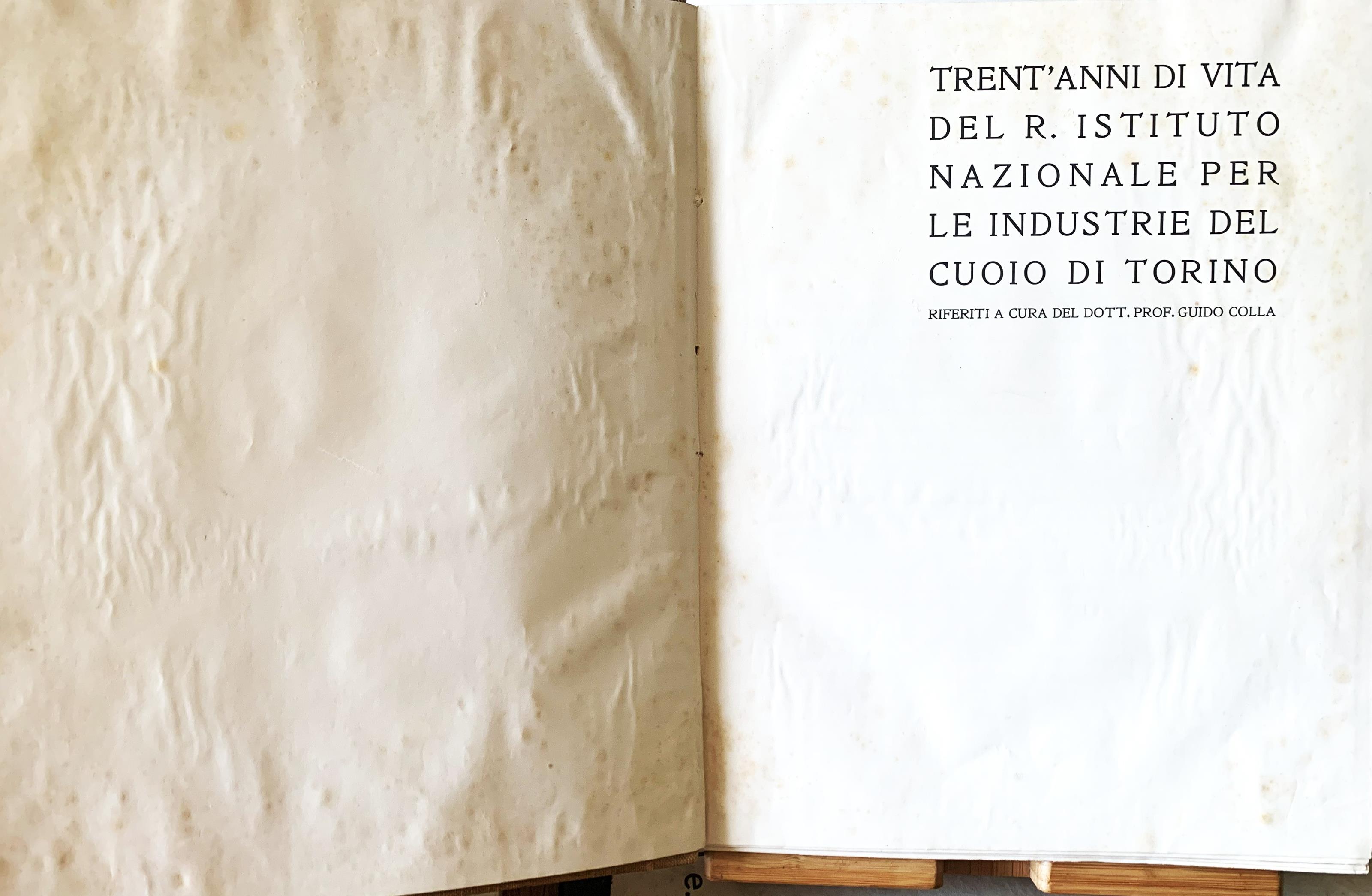 Trent'anni di vita del R. Istituto Nazionale per le Industrie del Cuoio di Torino 1903-1933