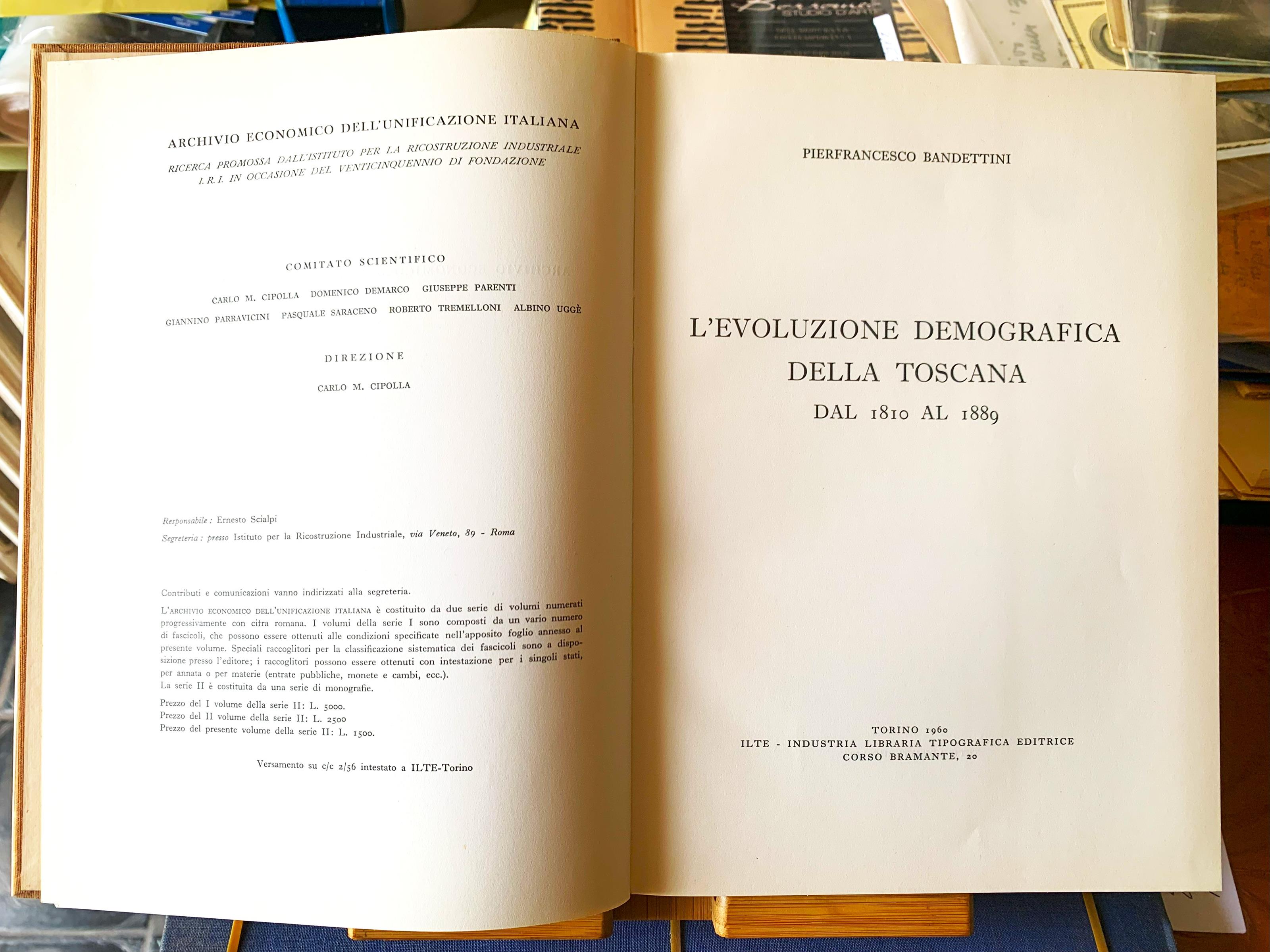 L' evoluzione demografica della Toscana dal 1810 al 1889