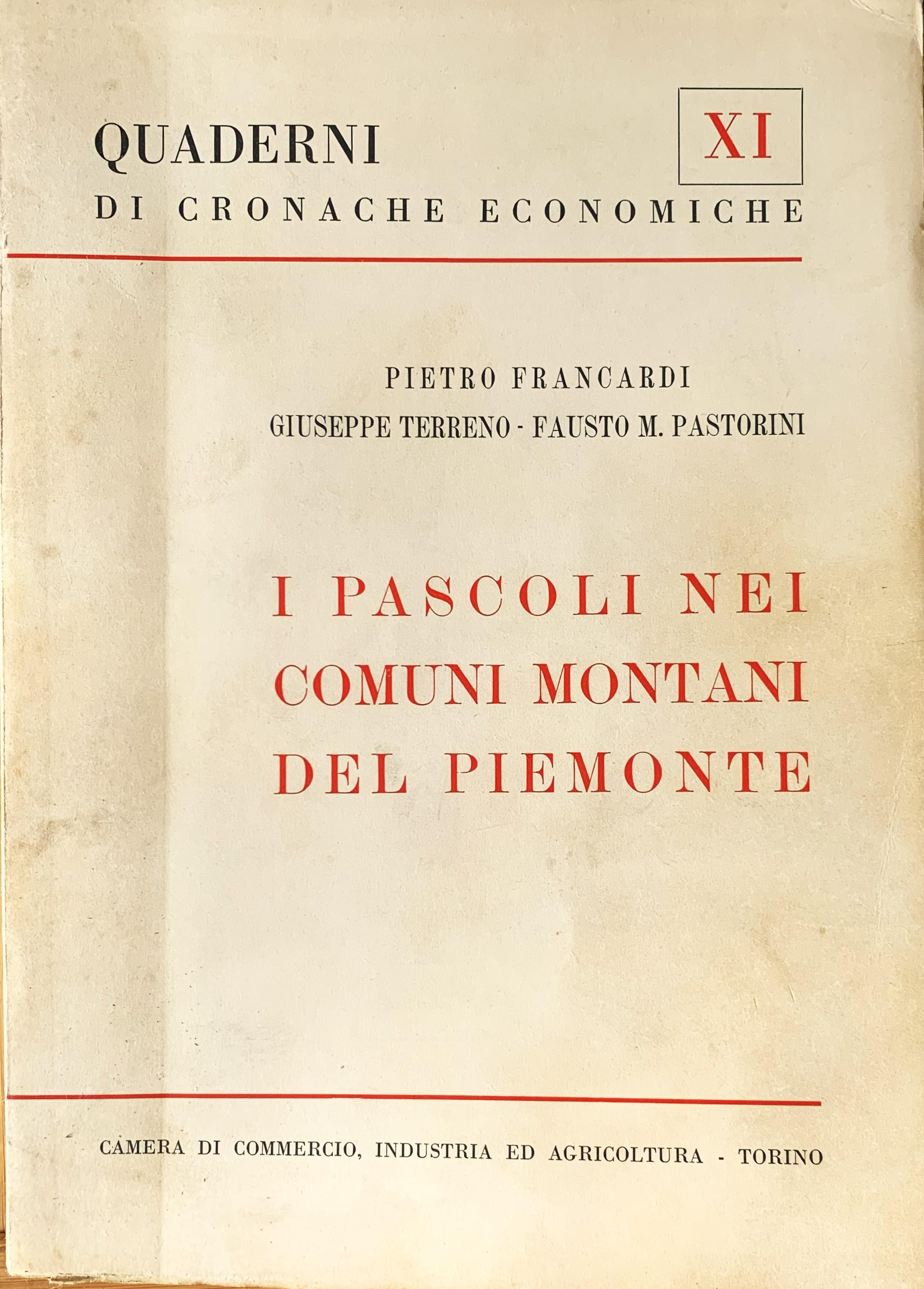 I pascoli nei comuni montani del Piemonte