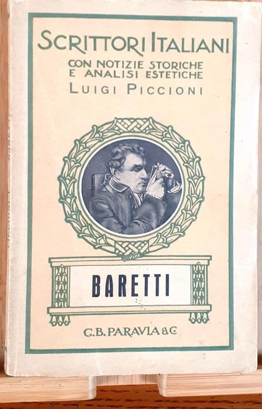 Giuseppe Baretti (1719-1789) - Luigi Piccioni - copertina