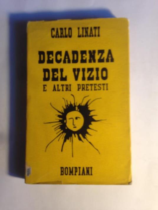 Decadenza del vizio e altri pretesti - Carlo Linati - copertina