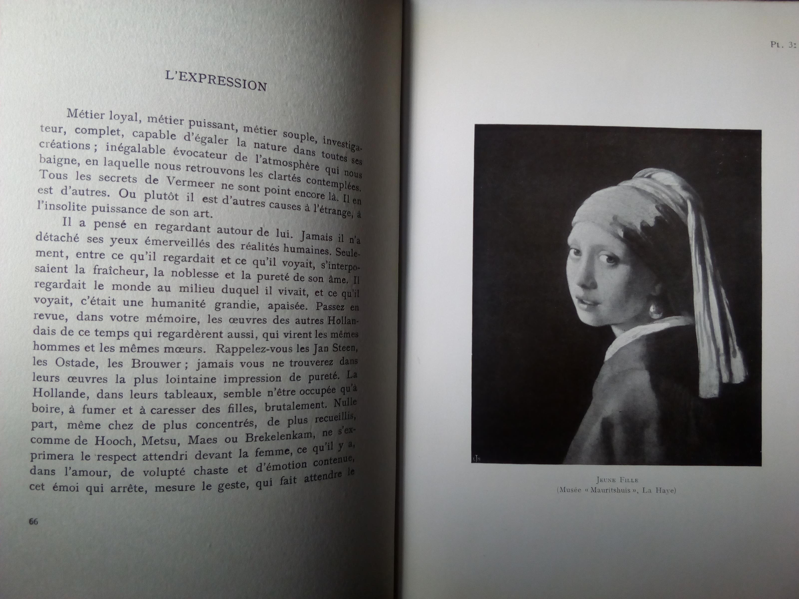 Vermeer de Delft - Paris & Bruxelles Librairie National d'Art et d'Histoire 1925