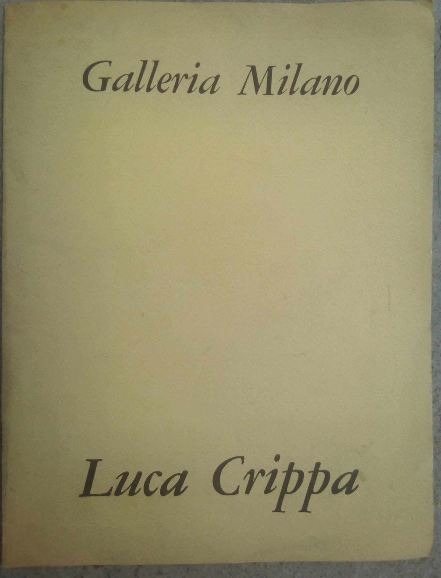 Luca Crippa Galleria Milano 1970 " disegni collages e oggetti surrealisti"