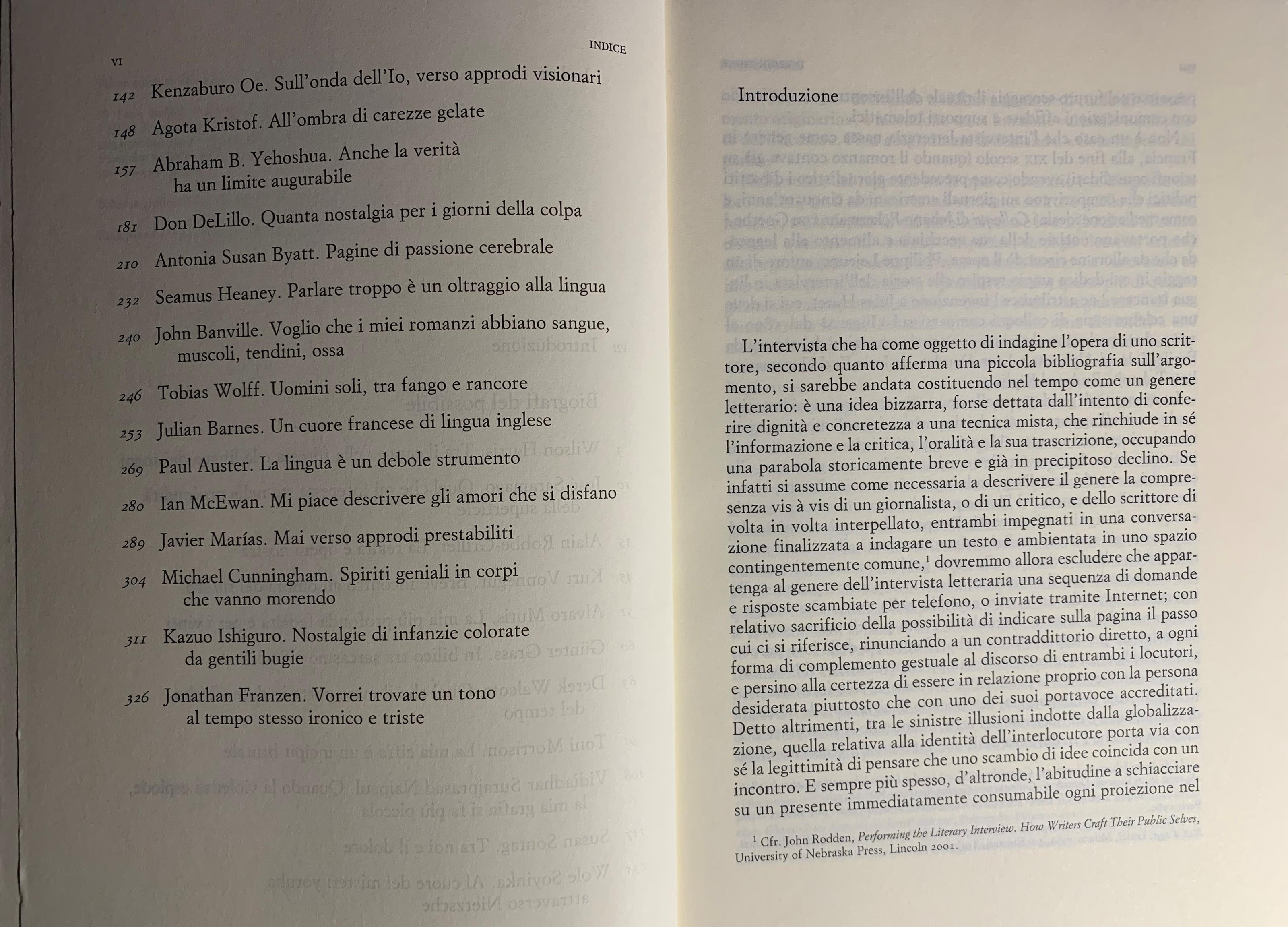 Biografi del possibile. Incontri con Wilson Harris, José Saramago, Alain Robbe-Grillet, Kurt Vonnegut, Alvaro Mutis, Günter Grass, Derek Walcott, Toni Morrison, Vidiadhar Surajprasad Naipaul, Susan Sontag, Wole Soyinka, Kenzaburo Oe, Agota Kristof, A