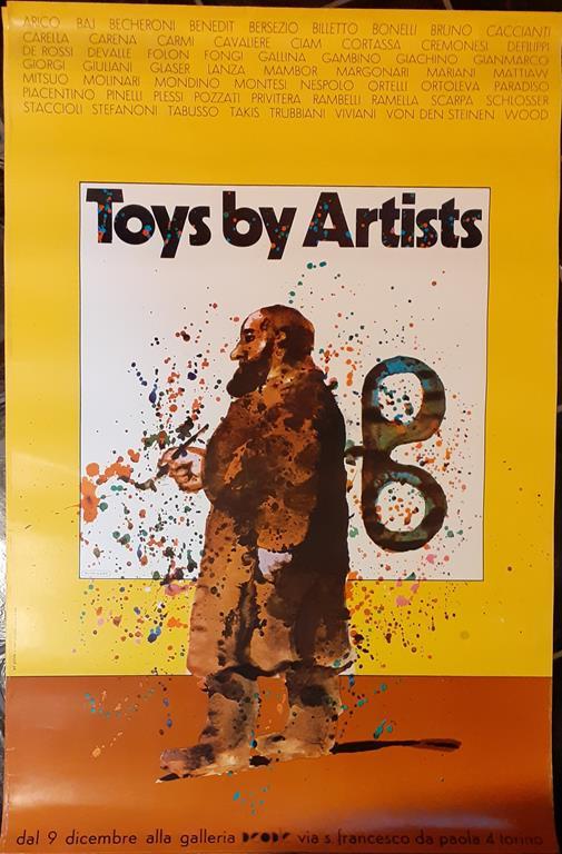 Poster Toys by Artists Galleria People Torino 1972 - Milton Glaser - copertina