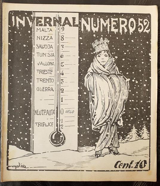 Numero Settimanale Umoristico N°52 1914 Copertina Golia Di: Giuseppe Magrini - copertina
