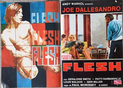 Fotobusta Film "flesh" di Andy Warhol prima italiana 1977 - Andy Warhol - copertina