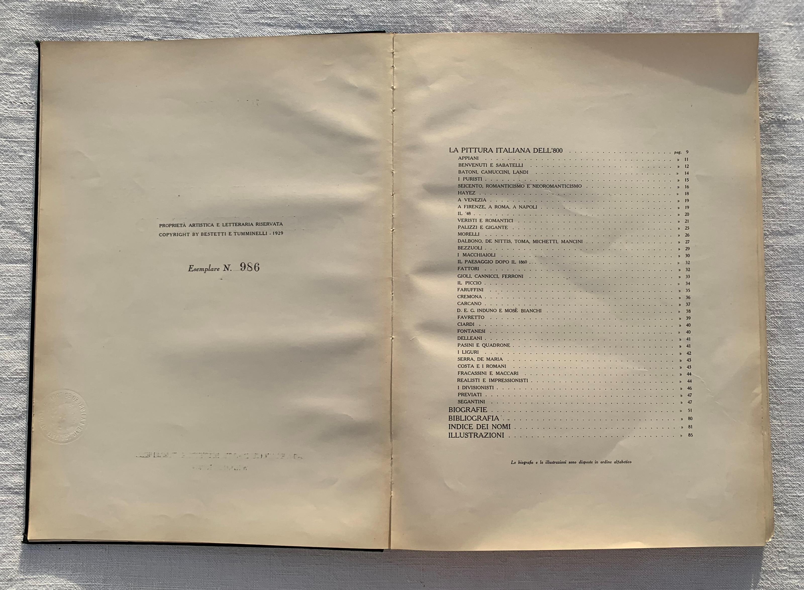 La pittura italiana dell'Ottocento