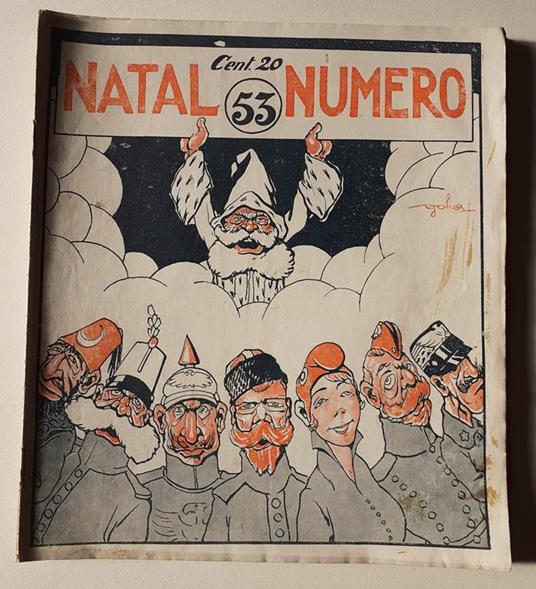 Rivista NUMERO "53" copertina Golia dicembre 1914 - copertina